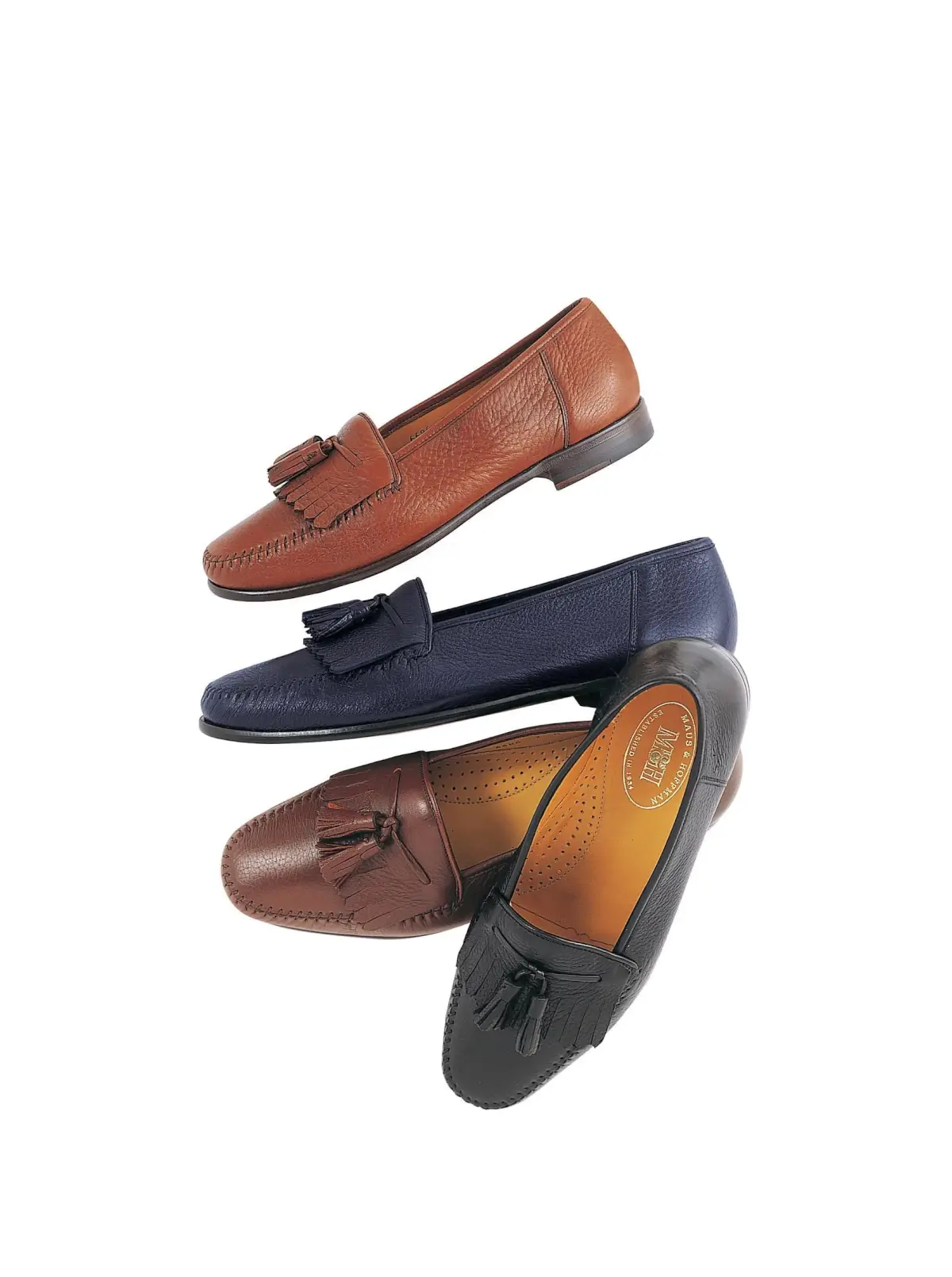 Reno Leather Slip-On Tassels Shoes Z993 Calzoleria Toscana David Tassel Slip-On - Toscana USA main image 4
