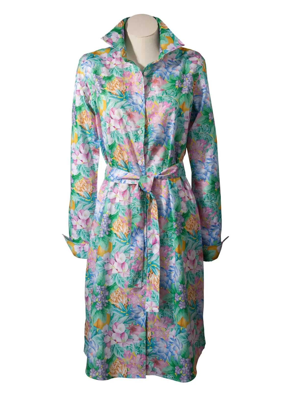 liberty of london shirt dress Blue Zigzag Liberty Print Shirt Dress | Women's Dresses