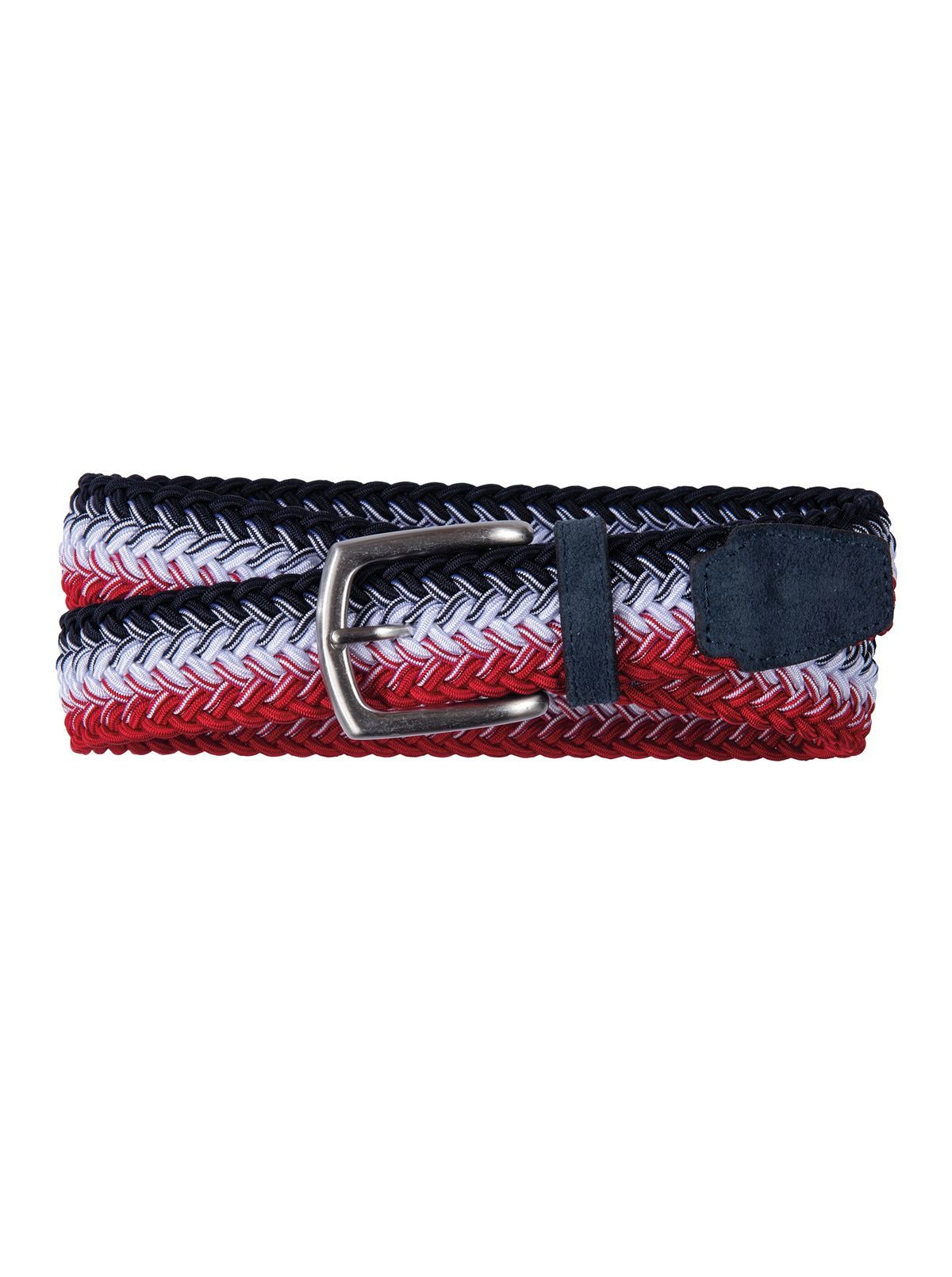 Red White & Blue Elastic Braided Belt - Maus & Hoffman
