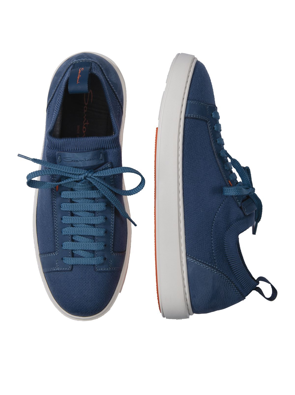 Stretch Knit Sneakers by Santoni