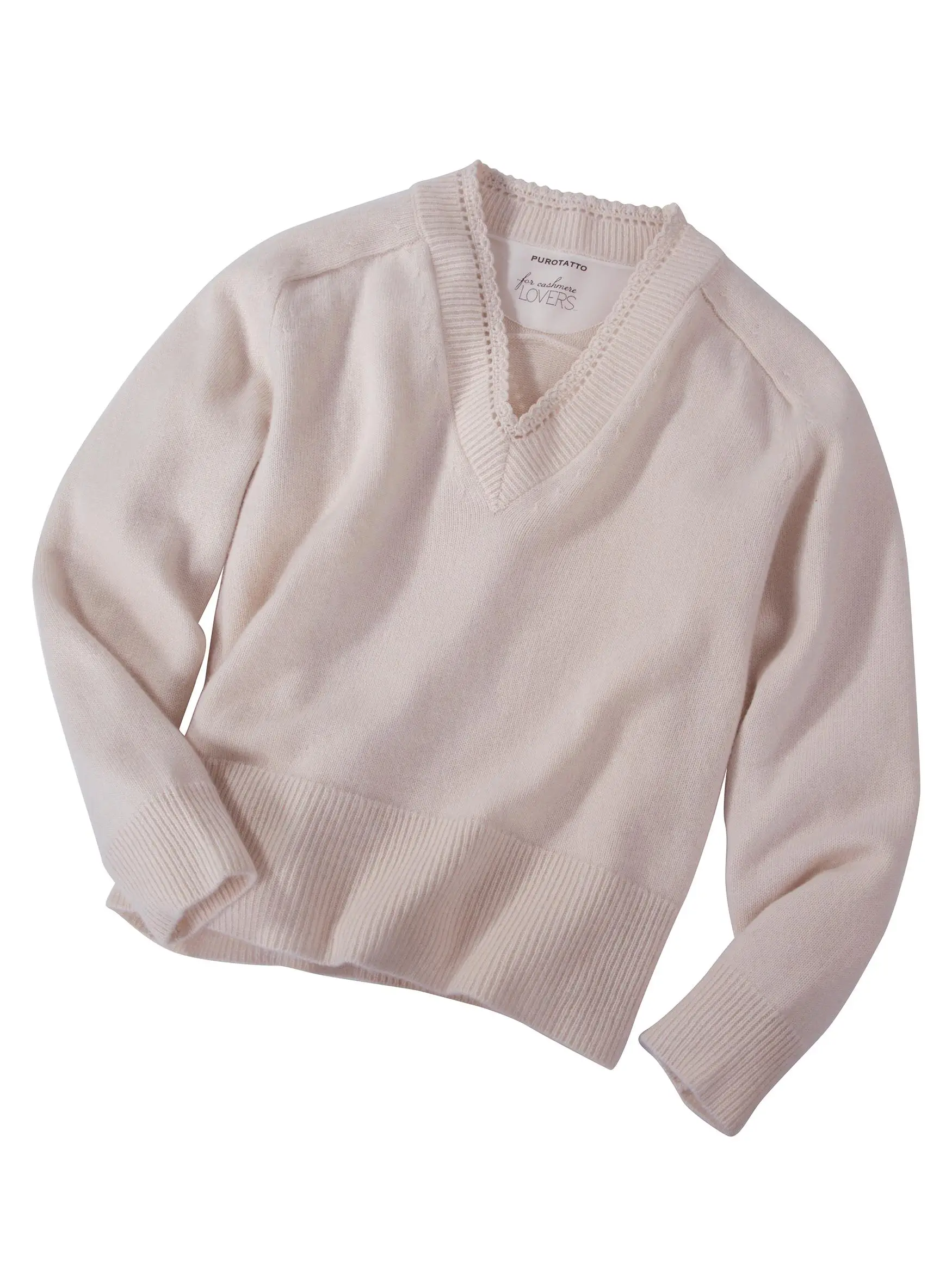 Elena Cashmere V-Neck by Purotatto | Maus & Hoffman