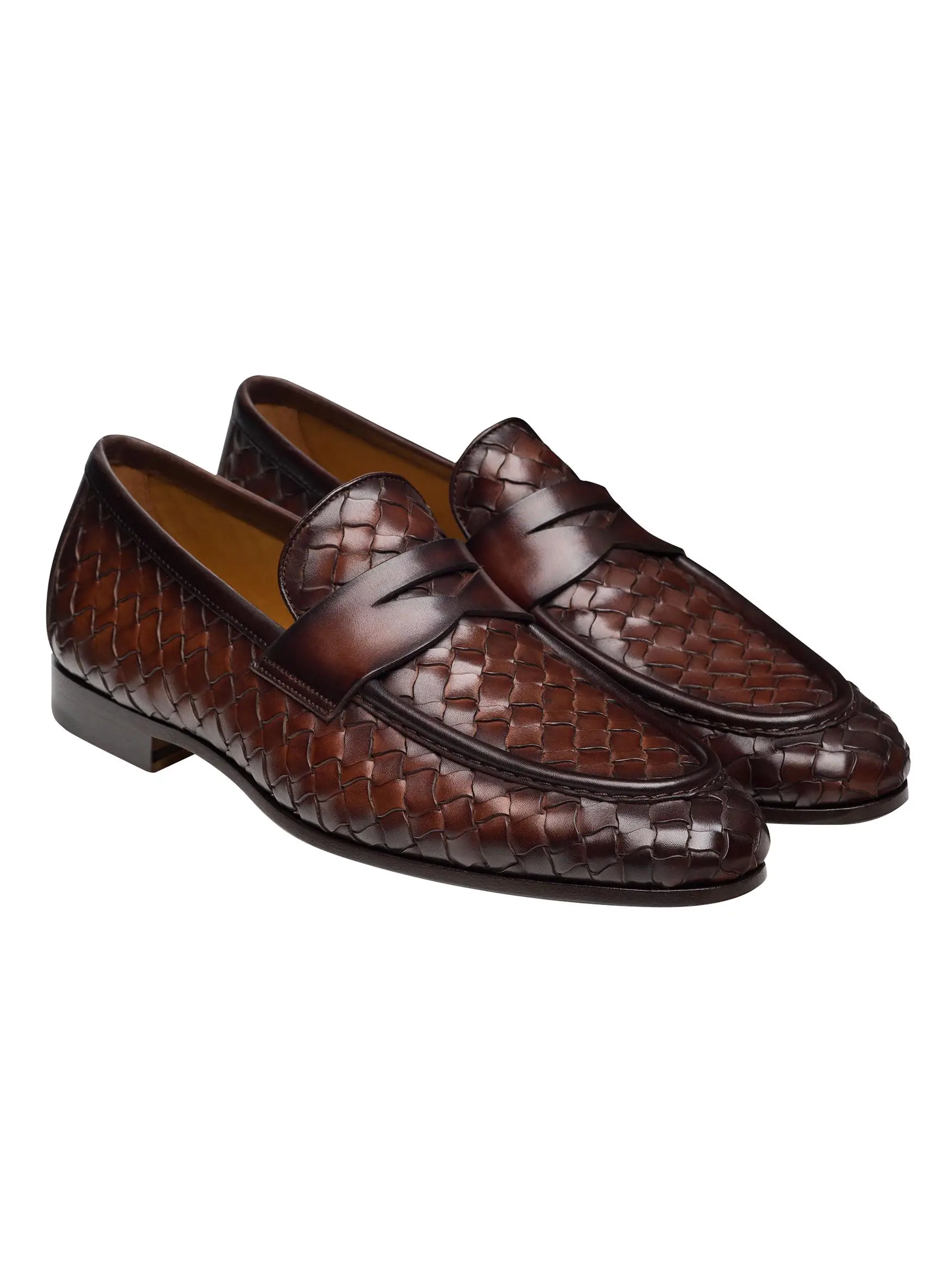 Magnanni | Horsebit Leather Slip On Driving Loafers Monterey Braid Bit Men main image 4