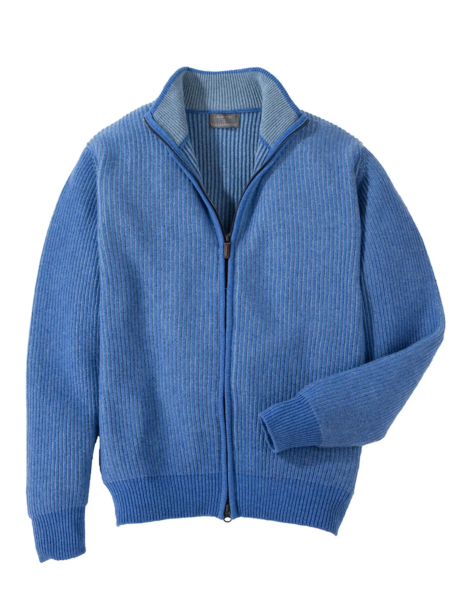Kirkwynd Cashmere Ribbed Zip Cardigan | Maus & Hoffman
