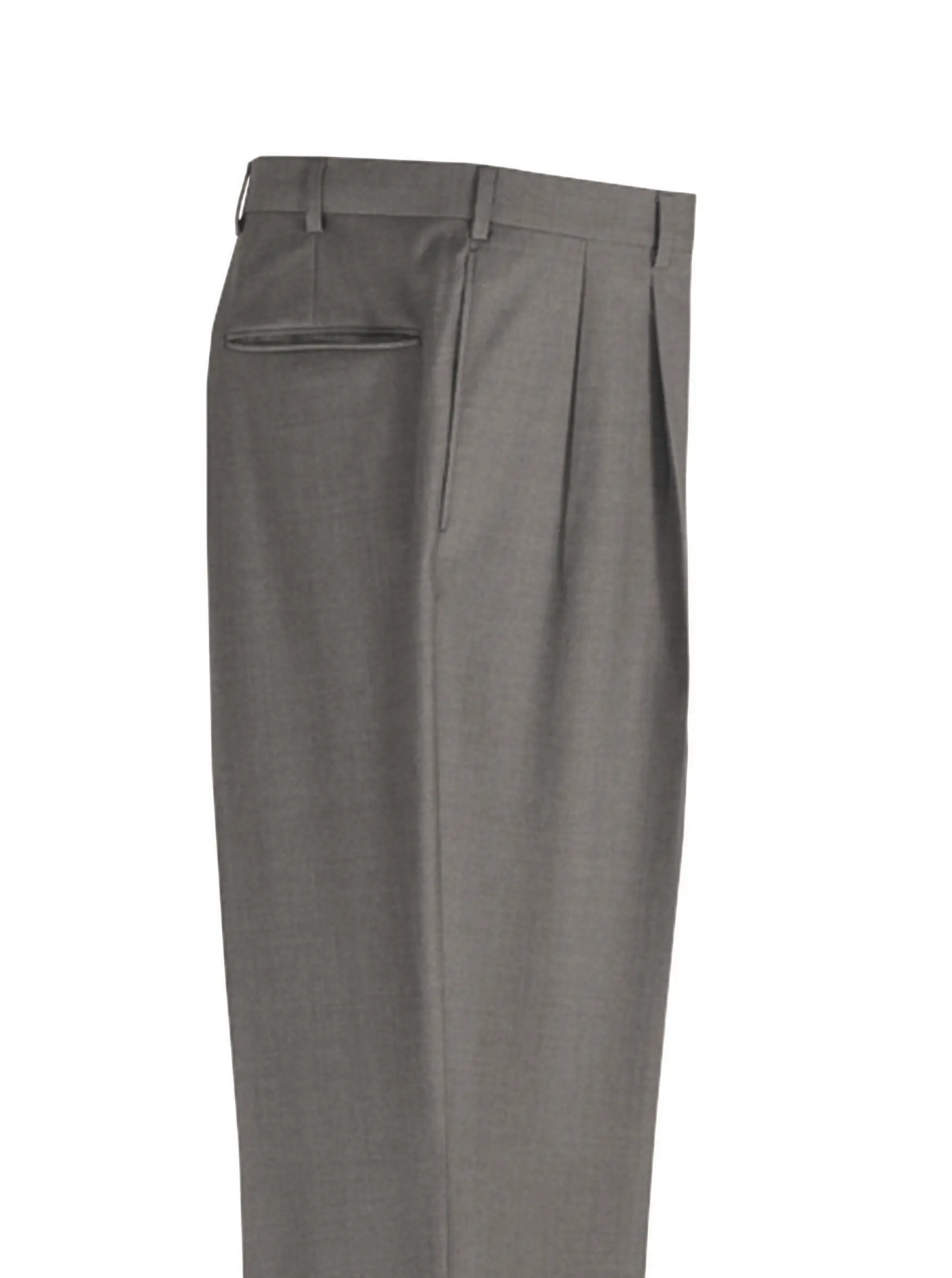 Tropical-Weight Pleated Gabardine Slacks | Maus & Hoffman