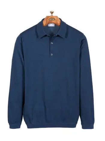 Clark Cotton-Ease Long-Sleeve Polos - Image 2