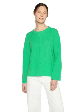 Easy Cashmere Ribbed Crew - Image 2