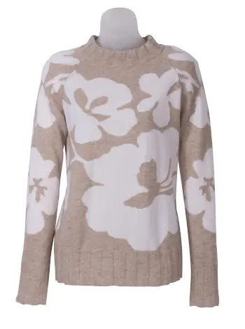 Intarsia Cashmere Crewneck - Image 2