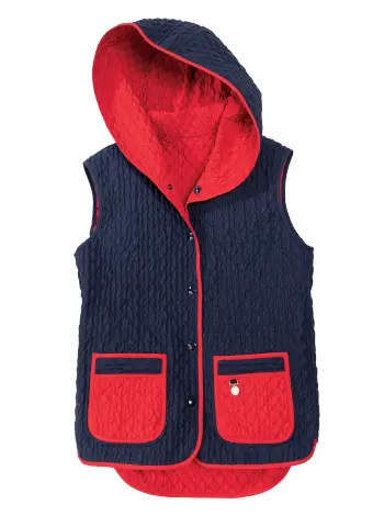 Giulia Quilted Reversible Vest - Image 3