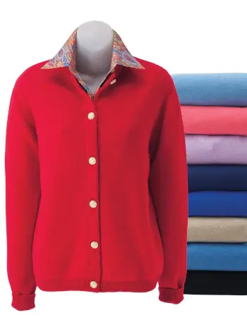 Gold-Button Cashmere Cardigan - 4