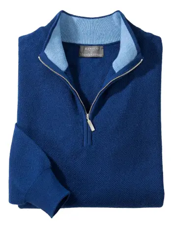 Ian Cashmere Pique Quarter-Zips - Image 7