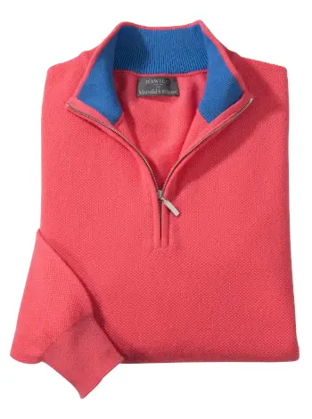 Ian Cashmere Pique Quarter-Zips - Image 4