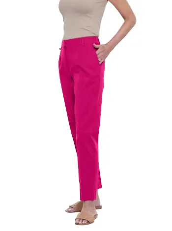 Lucia Stretch Cotton Slacks - 4