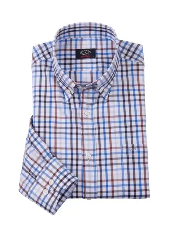 Multicolor Check Sport Shirts by Paul & Shark - 3