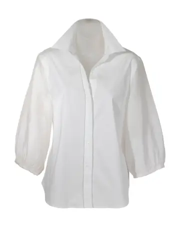 Poplin/Voile Blouse by Peserico - Image 3