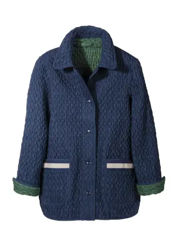 Womens Reversible Quilted Jacket - 2