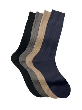 Ribbed Sea Island Cotton Socks - 2