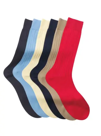 Ribbed Sea Island Cotton Socks - Image 3