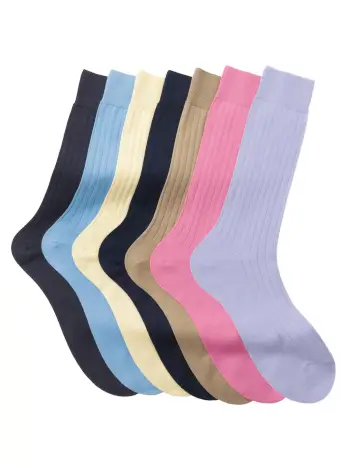 Ribbed Sea Island Cotton Socks - 4