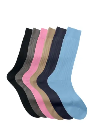 Ribbed Sea Island Cotton Socks - 3