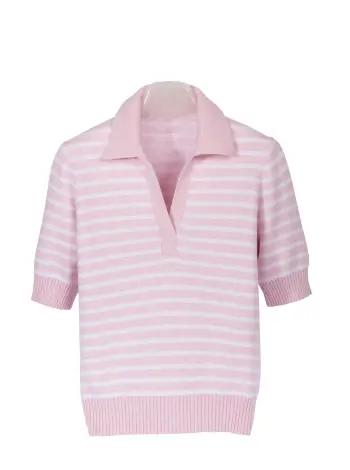 Sailor Collar Stripe Polo - Image 2