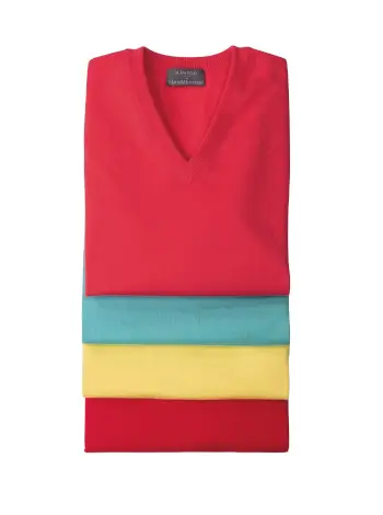 Cashmere and Silk Slipover Vests - Image 3