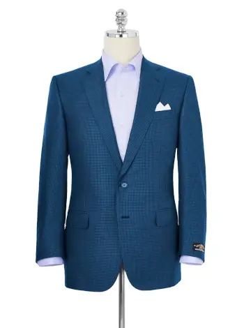 Solemare Silk and Wool Houndstooth Sport Coat - Image 12