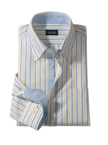 light blue striped dress shirt The Black Tux & White Stripe Shirt In Blue | Size: Large