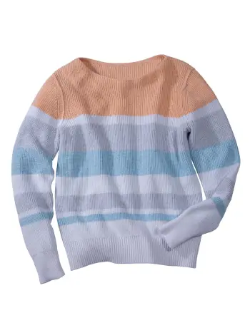 Summer Stripe Cotton Boat Neck - Image 3