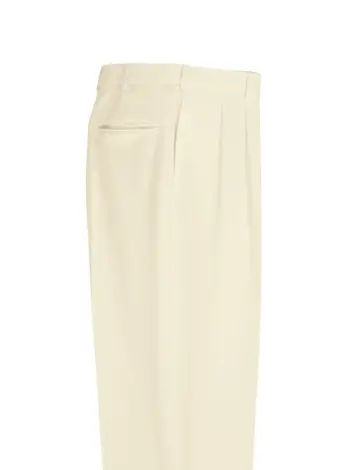 Tropical-Weight Pleated Gabardine Slacks - 5