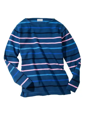 Vero Stripe Cotton Boatneck - Image 2