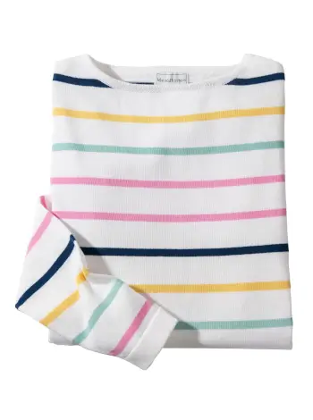 Vero Stripe Cotton Boatneck - Image 3