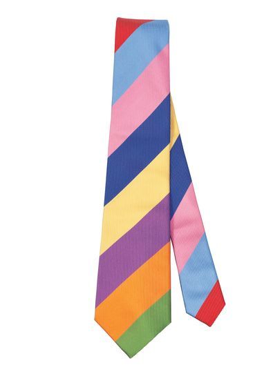 8-Color Stripe Tie 