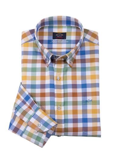 Block Check Sport Shirt from the Paul & Shark Silver Collection