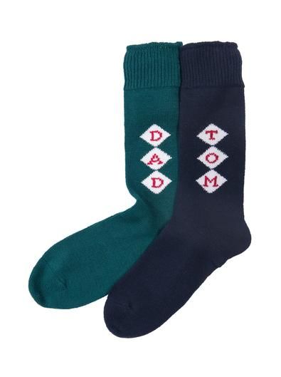 Cashmere Monogram Socks for You and Yours