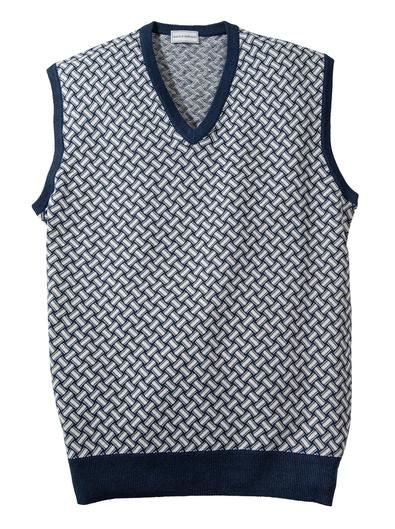 Firenze Cotton/Linen Jacquard Vest