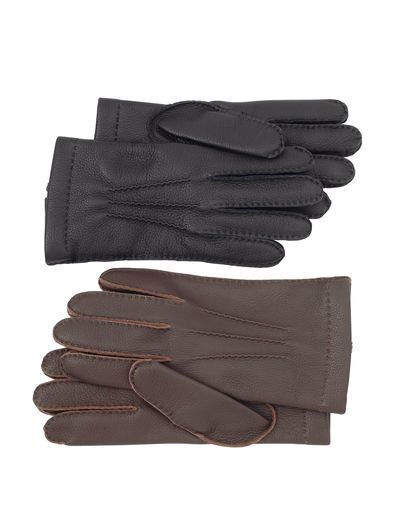 Italian Cashmere-Lined Deerskin Gloves