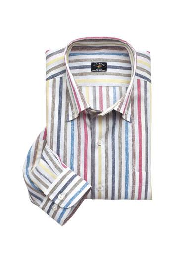 Portofino Linen Stripe Shirt