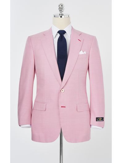 Solemare Silk and Wool Houndstooth Sport Coat