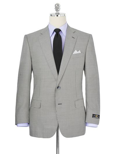 Solemare Silk and Wool Houndstooth Sport Coat