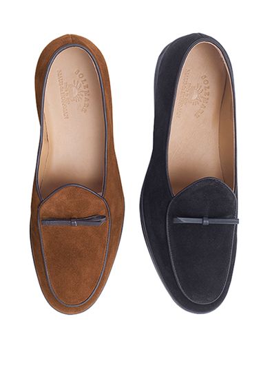 Suede Bow Slip-Ons