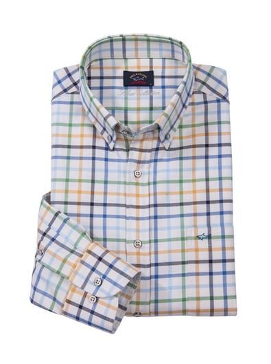 Multicolor Tattersall Check Sport Shirt from the Paul & Shark Silver Collection