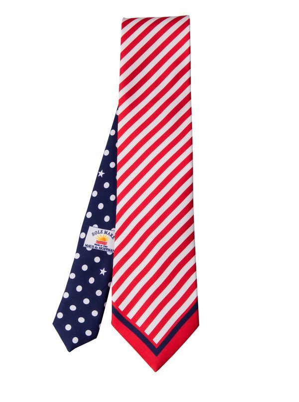 Grand Old Flag Silk Tie - Main View