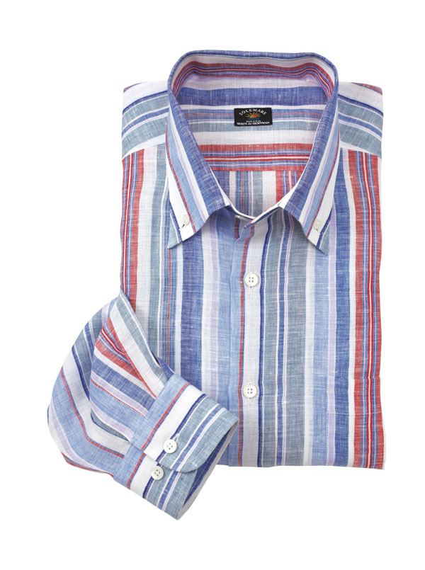 Capri Stripe Linen Shirt - Main View