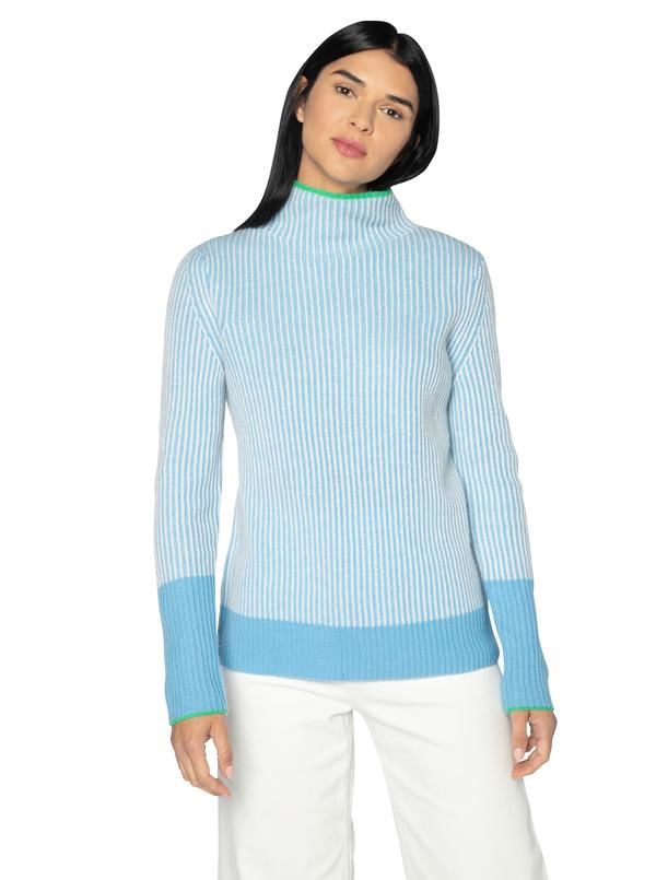 Cashmere Plaited Rib Funnel Neck - Main View
