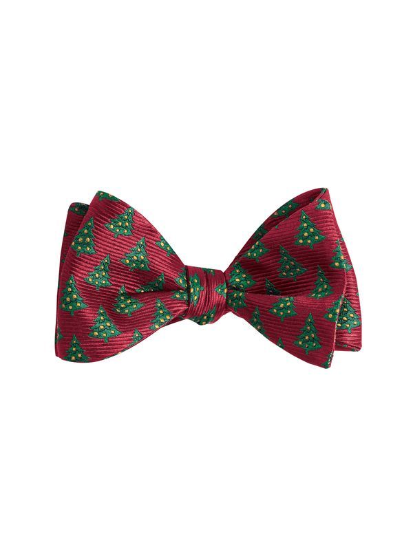 Christmas Tree Woven Bow Tie - Main View