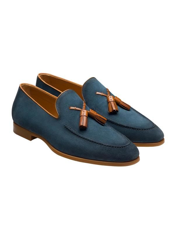 Dion Suede Tassel Loafers by Magnanni - Main View