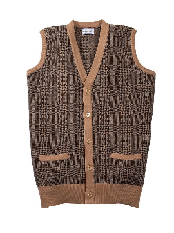 Prince of Wales Cashmere Waistcoat - Main View