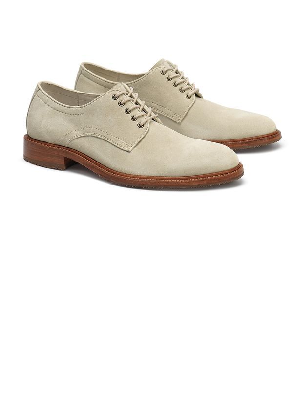 Landry Stone Suede Oxfords - Main View