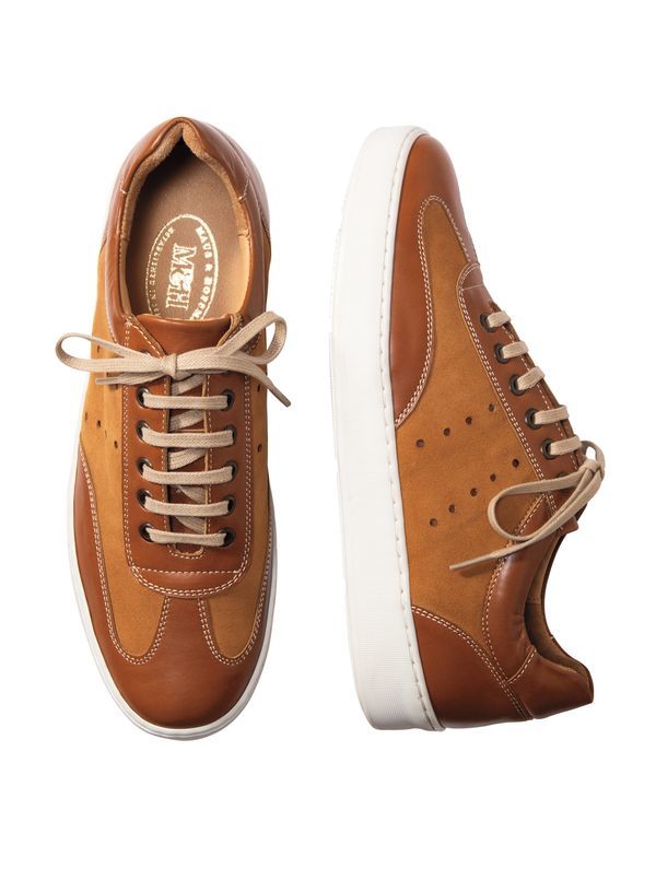 Leather/Suede Dress Sneaker - Main View