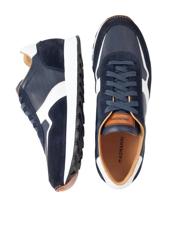Leather/Suede Sneakers by Magnanni - Main View